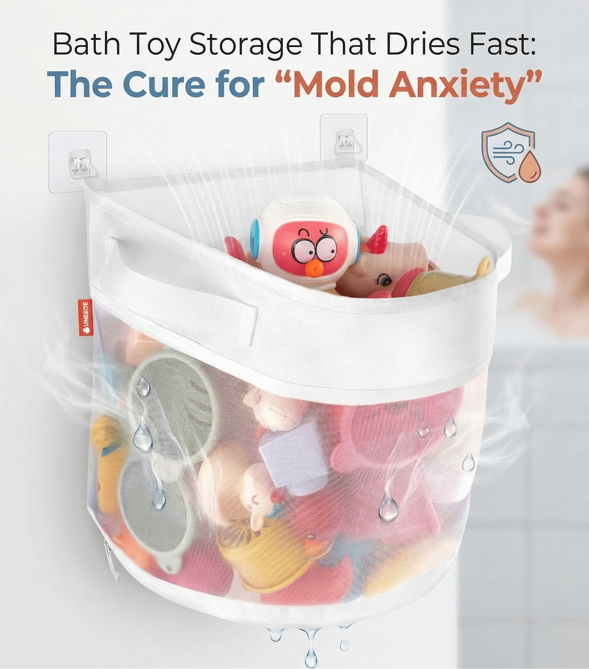 Bath Toy Storage That Dries Fast: The Cure for “Mold Anxiety”