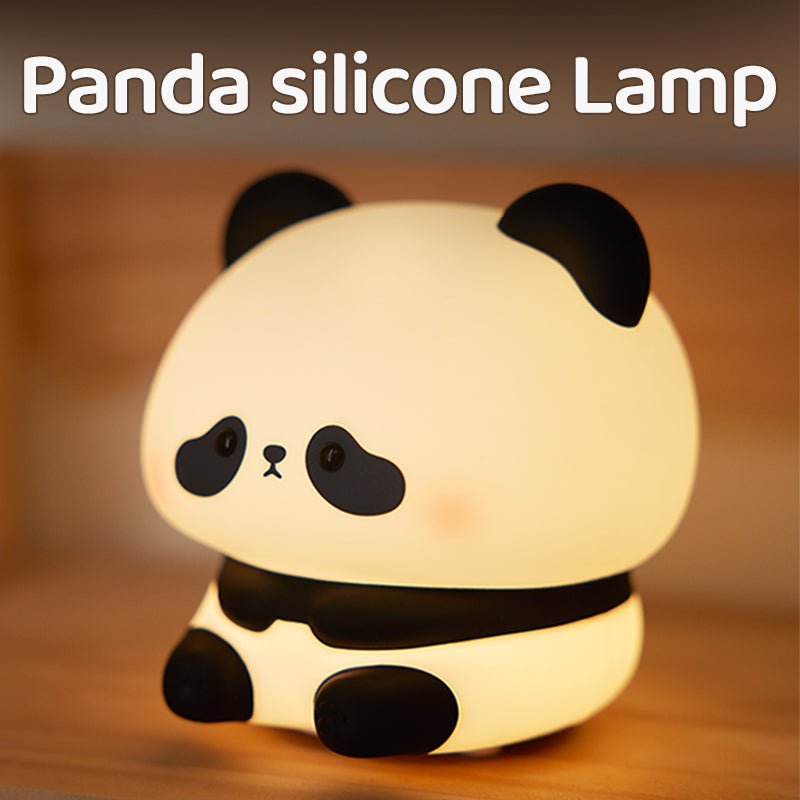UNEEDE Panda Night Light, LED Squishy Panda Novelty Lamp, 3 Level Dimmable Nursery Nightlight, Rechargeable Touch Lamp for Breastfeeding Toddler Baby Kids Decor,Cool Gifts