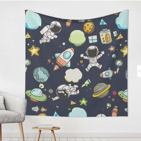 Space tapestry - 150 cm x 150 cm - Wall coverings - Children's room