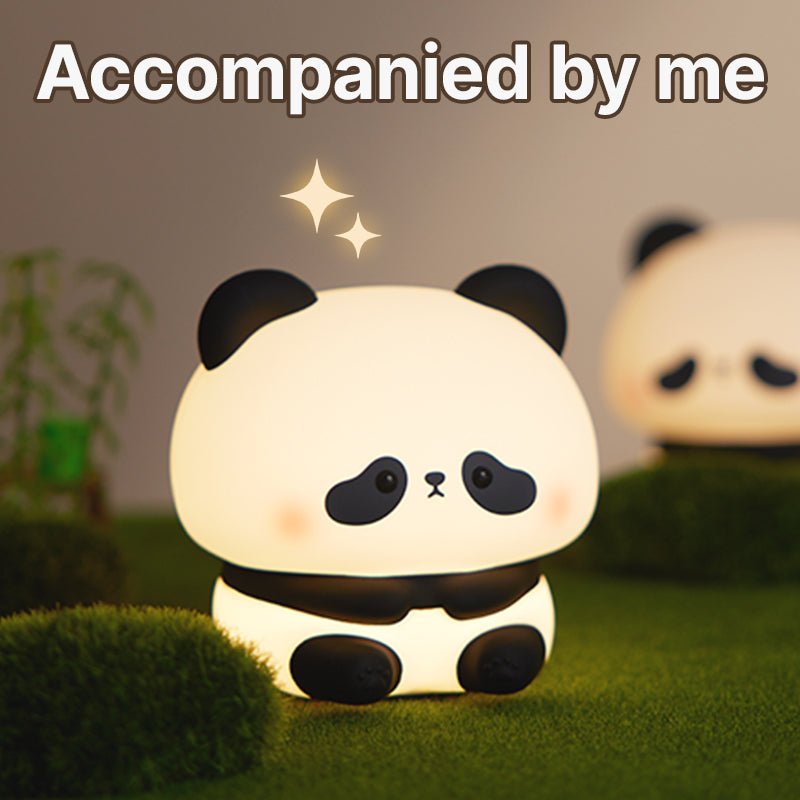 UNEEDE Panda Night Light, LED Squishy Panda Novelty Lamp, 3 Level Dimmable Nursery Nightlight, Rechargeable Touch Lamp for Breastfeeding Toddler Baby Kids Decor,Cool Gifts