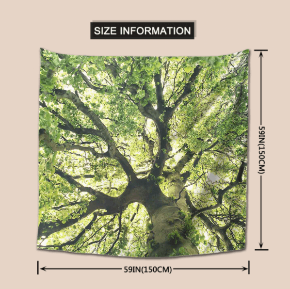 trees Tapestry - Wall decoration - 150 cm x 150 cm