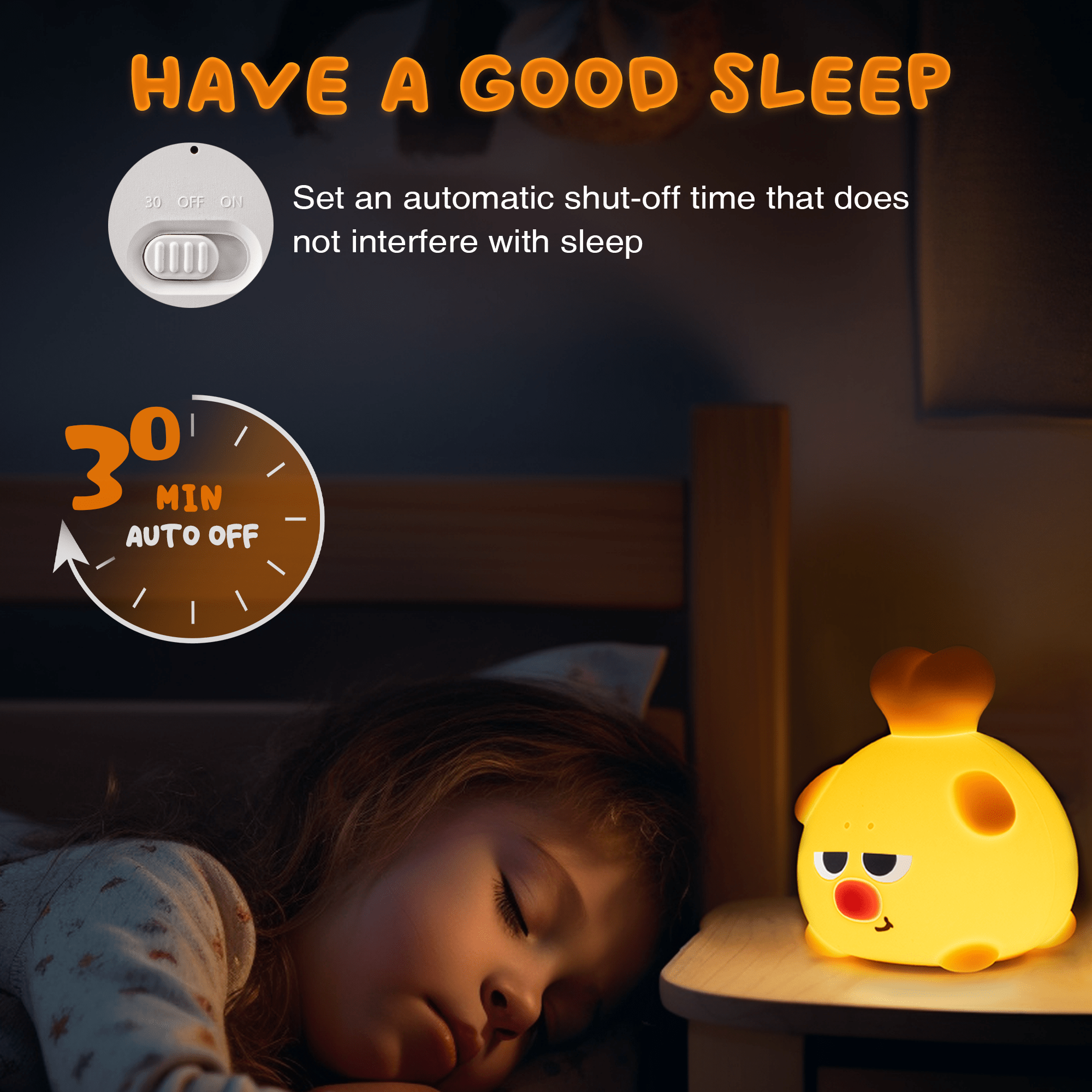 UNEEDE Drumstick Dog Night Light Drumstick Dog Cute Lamp Drumstick Dog night lamp