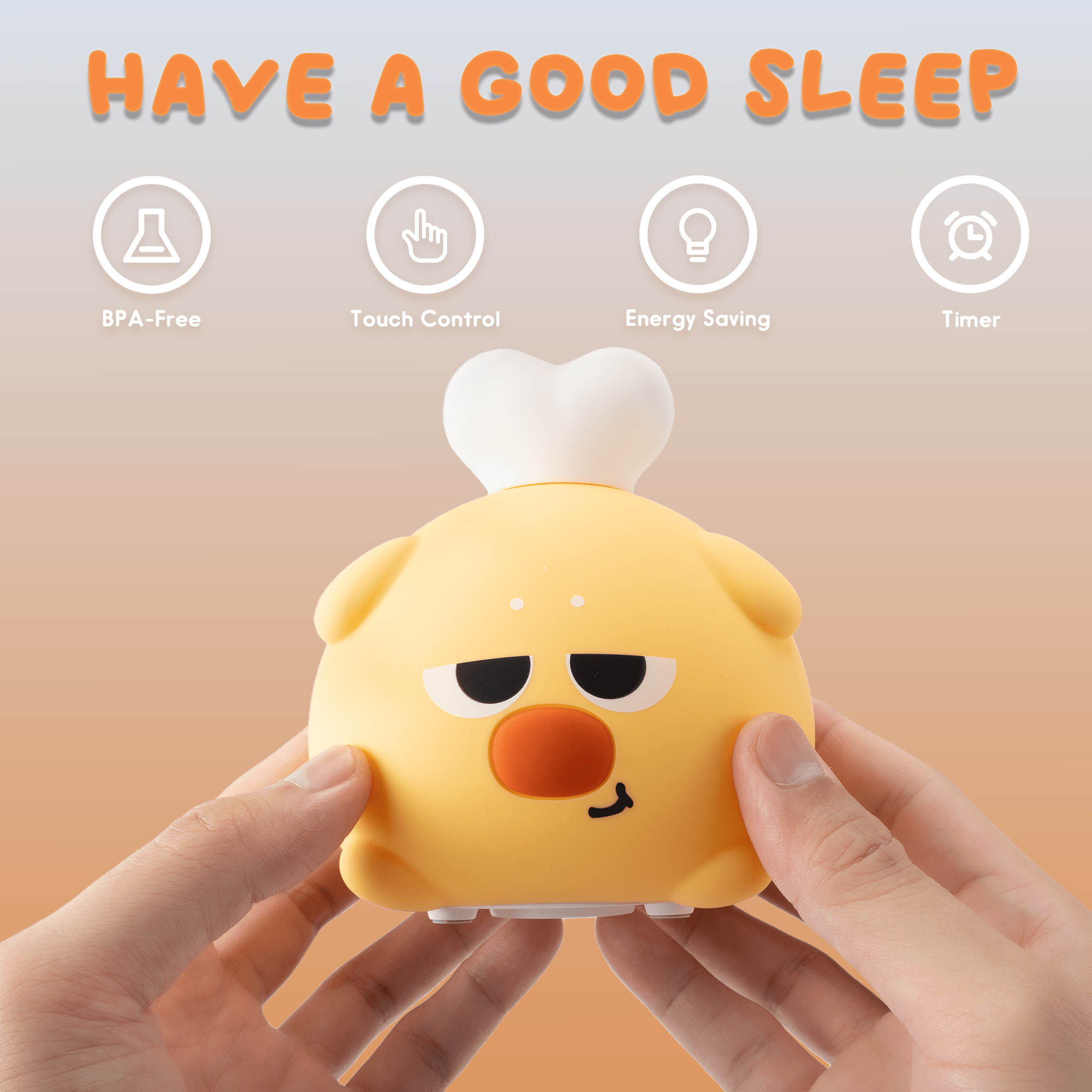 UNEEDE Drumstick Dog Night Light Drumstick Dog Cute Lamp Drumstick Dog night lamp