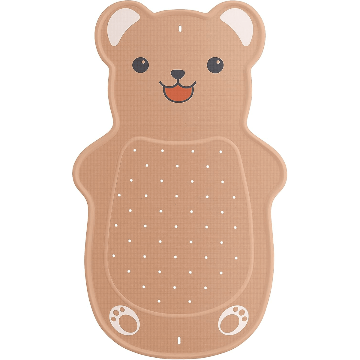 Non Slip Bathtub Mat for Kids Natural Rubber Toddler Bath Mat with 126 Suction Cups and 43 Drainage Holes, Soft Machine Washable Bathroom Essentials