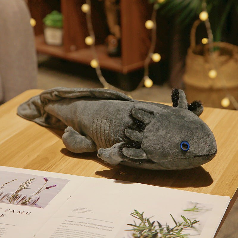 Uneede Large Axolotl Plush, Large Weighted Green Axolotl Stuffed Animal, Realistic Cute Axolotl Plush Toys, Unique Plush Gift