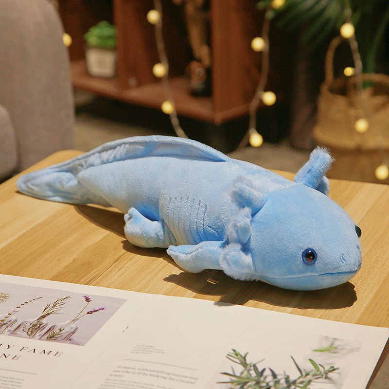 Uneede Large Axolotl Plush, Large Weighted Green Axolotl Stuffed Animal, Realistic Cute Axolotl Plush Toys, Unique Plush Gift