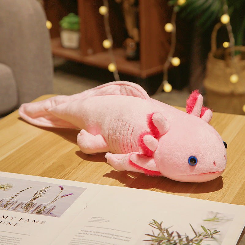 Uneede Large Axolotl Plush, Large Weighted Green Axolotl Stuffed Animal, Realistic Cute Axolotl Plush Toys, Unique Plush Gift
