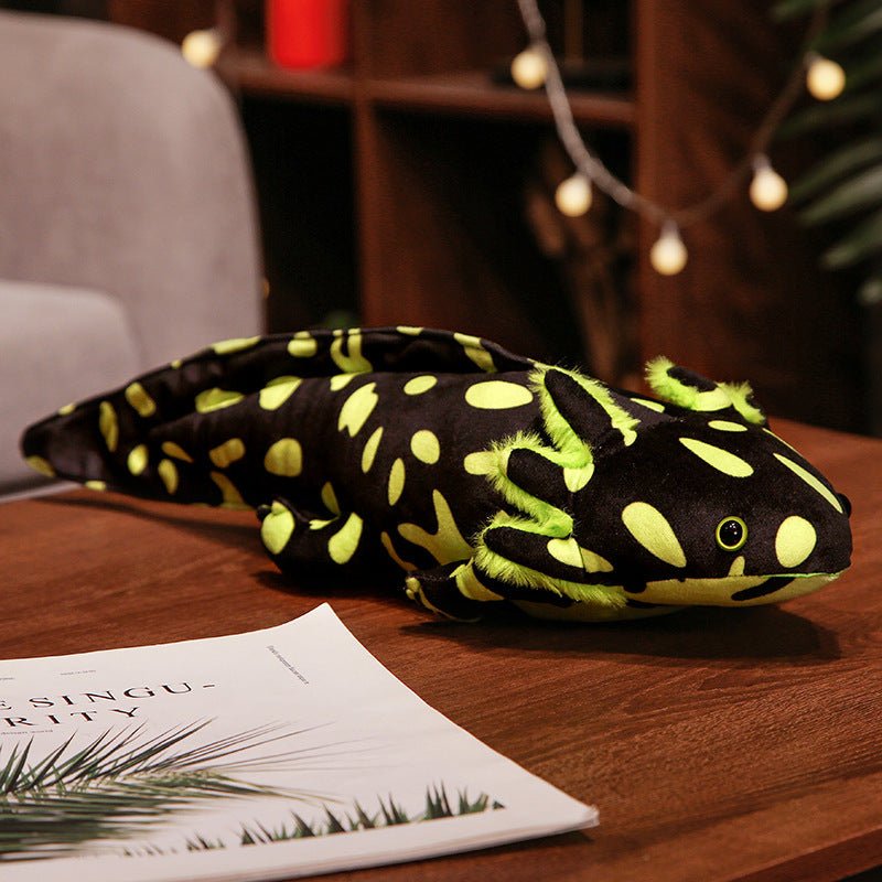 Uneede Large Axolotl Plush, Large Weighted Green Axolotl Stuffed Animal, Realistic Cute Axolotl Plush Toys, Unique Plush Gift