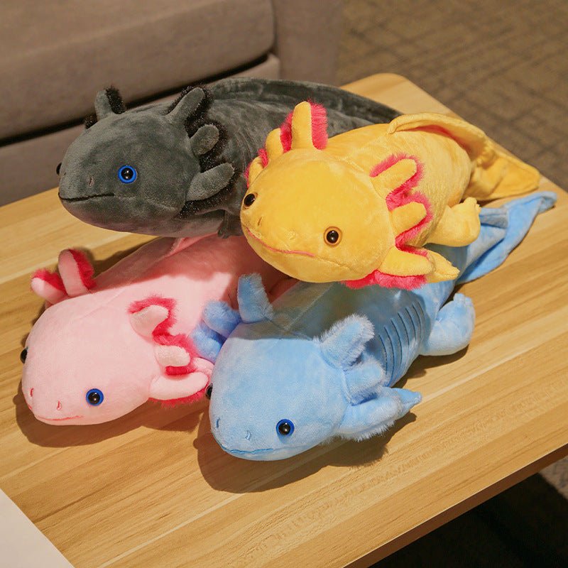 Uneede Large Axolotl Plush, Large Weighted Green Axolotl Stuffed Animal, Realistic Cute Axolotl Plush Toys, Unique Plush Gift
