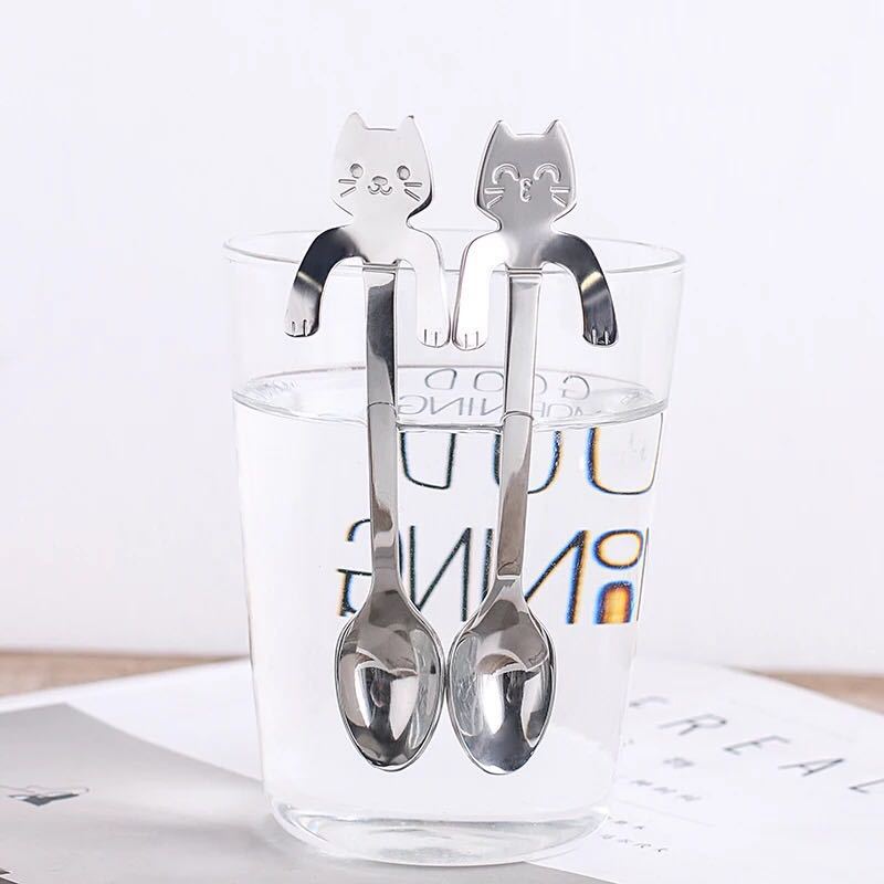 Hangable Cute Cat Coffee Spoon, UNEED Mug Spoon