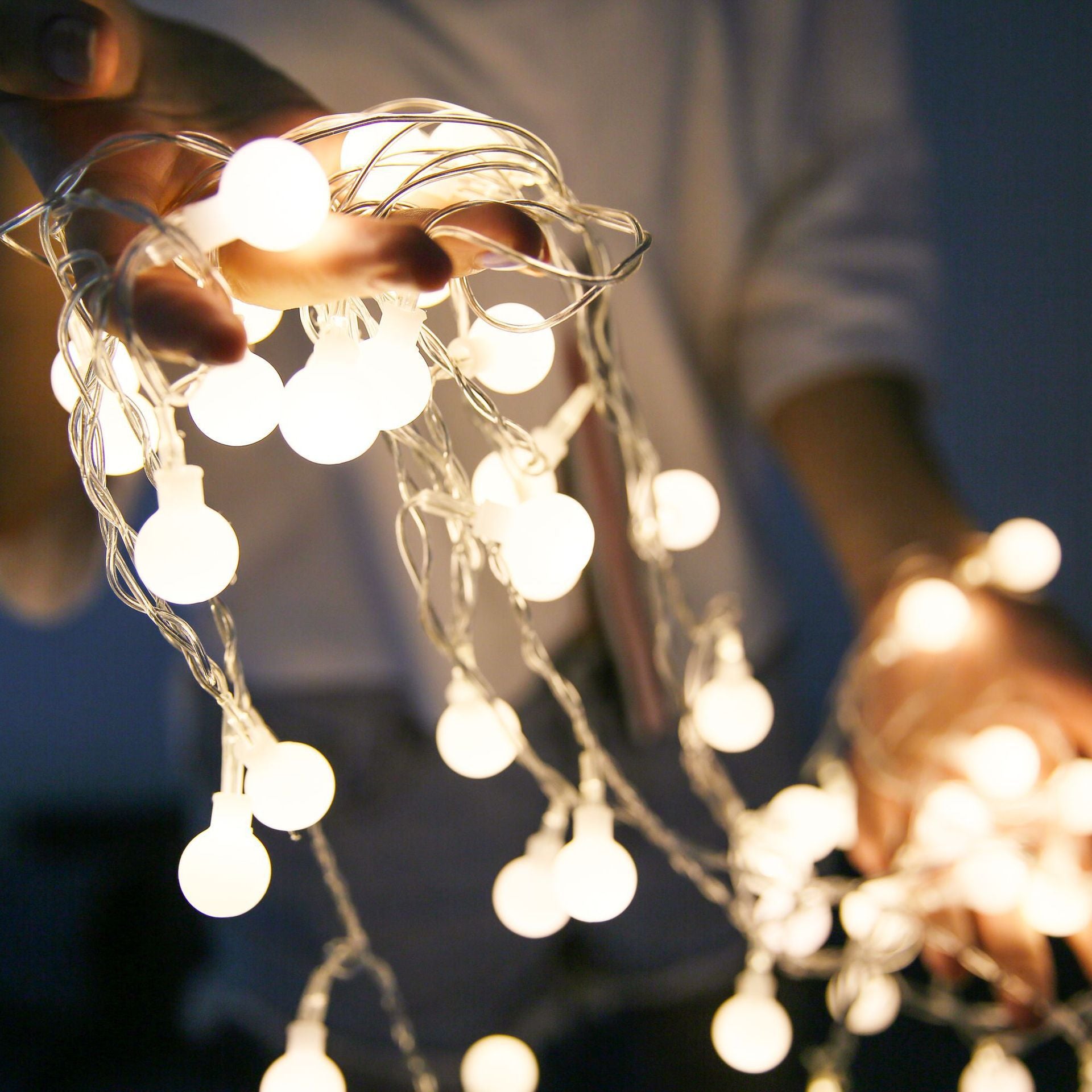 UNEED Ball light string, outdoor camping atmosphere string lights, AA Battery