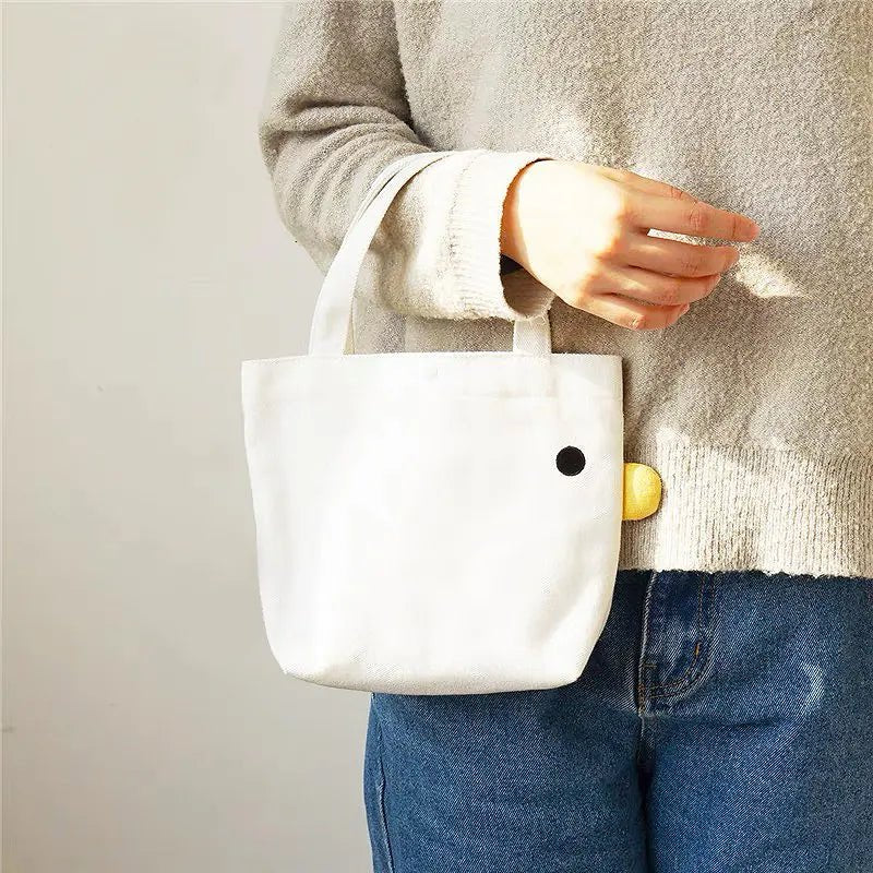 Benson The Duck Retro Canvas Tote Bag
