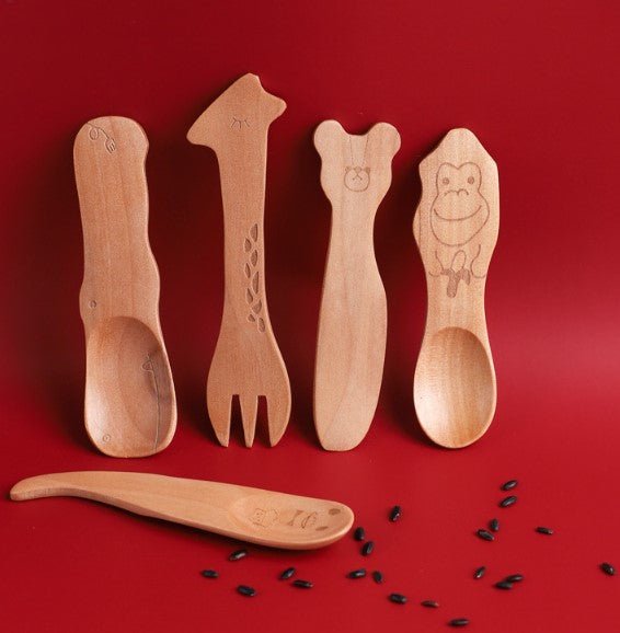 Japanese Wooden Animal Cute Tableware UNEEDE