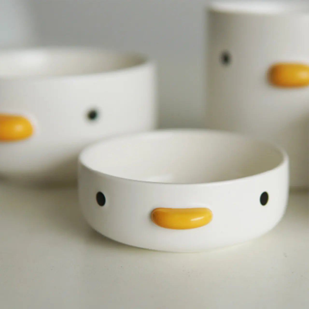 Benson The Duck Salad Bowls Handmade Glaze Safety Ceramics Bowls