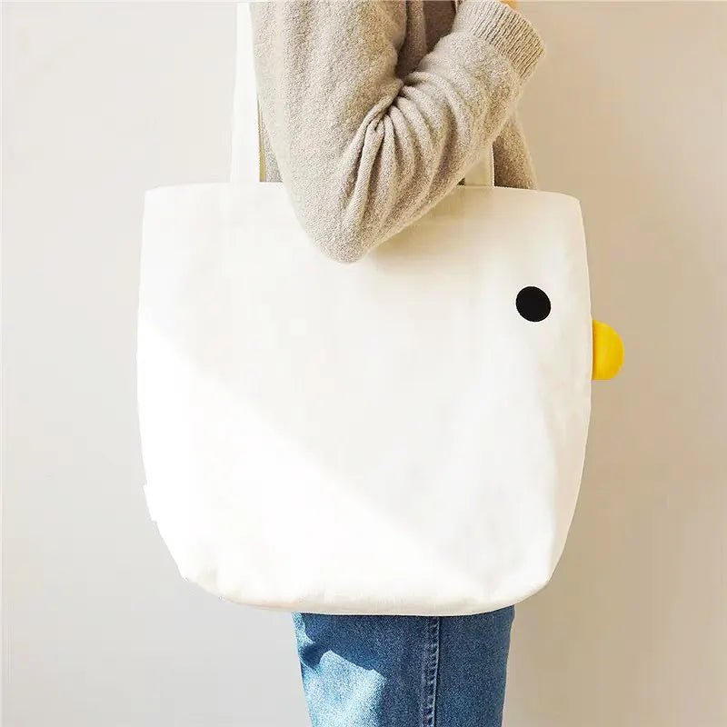 Benson The Duck Retro Canvas Tote Bag