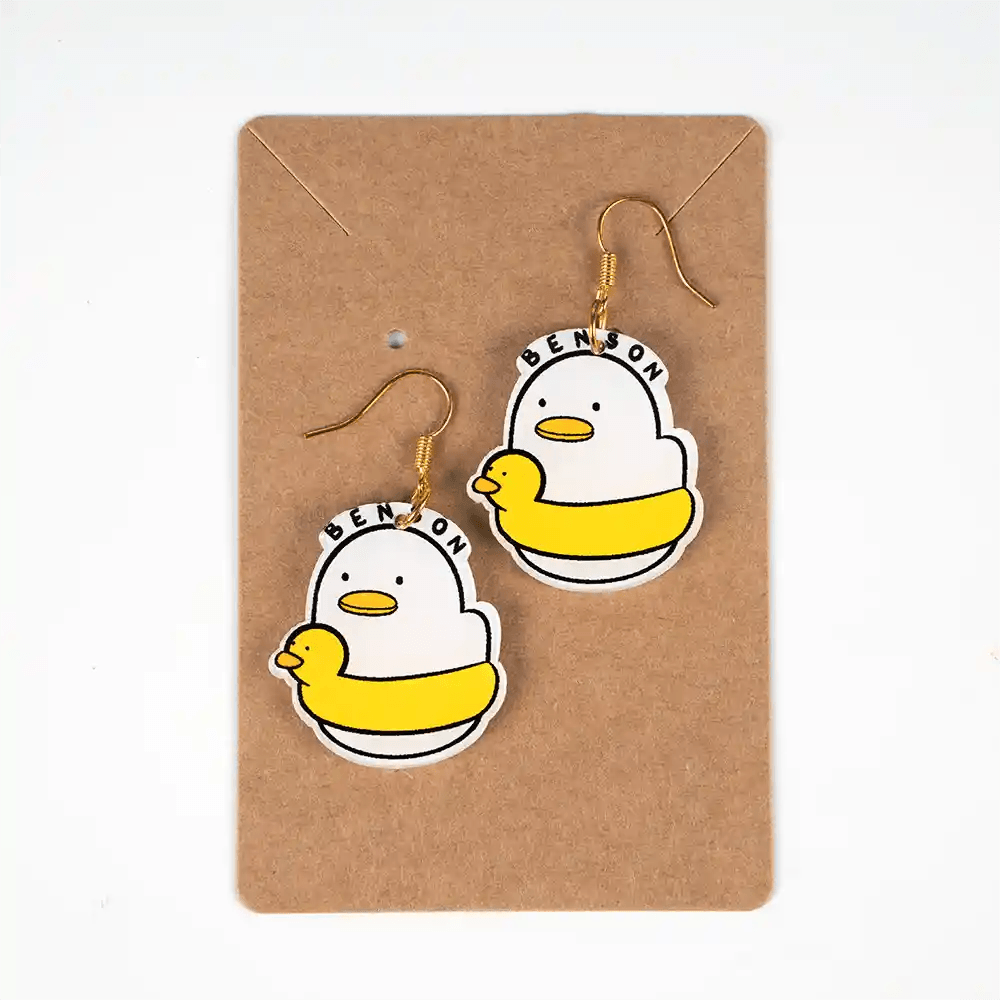 Swimming Benson Classic Acrylic Earrings