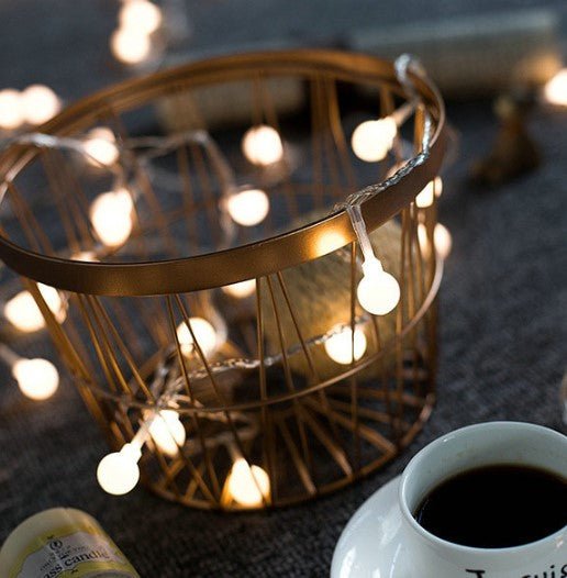 UNEED Ball light string, outdoor camping atmosphere string lights, AA Battery