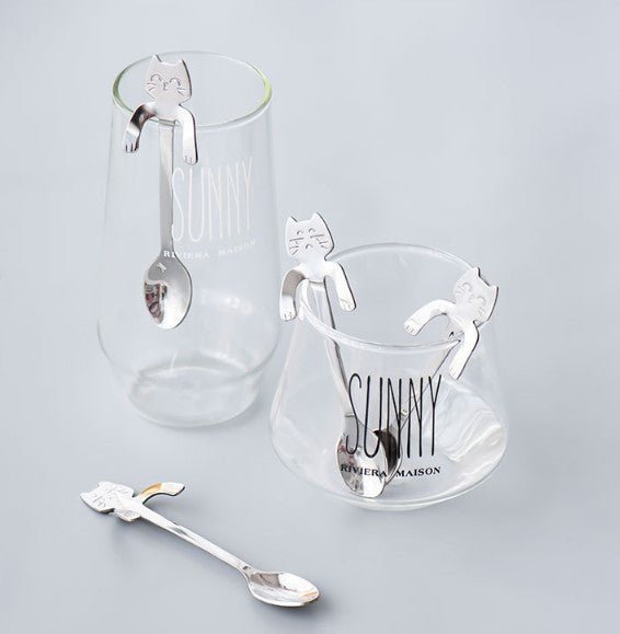Hangable Cute Cat Coffee Spoon, UNEED Mug Spoon