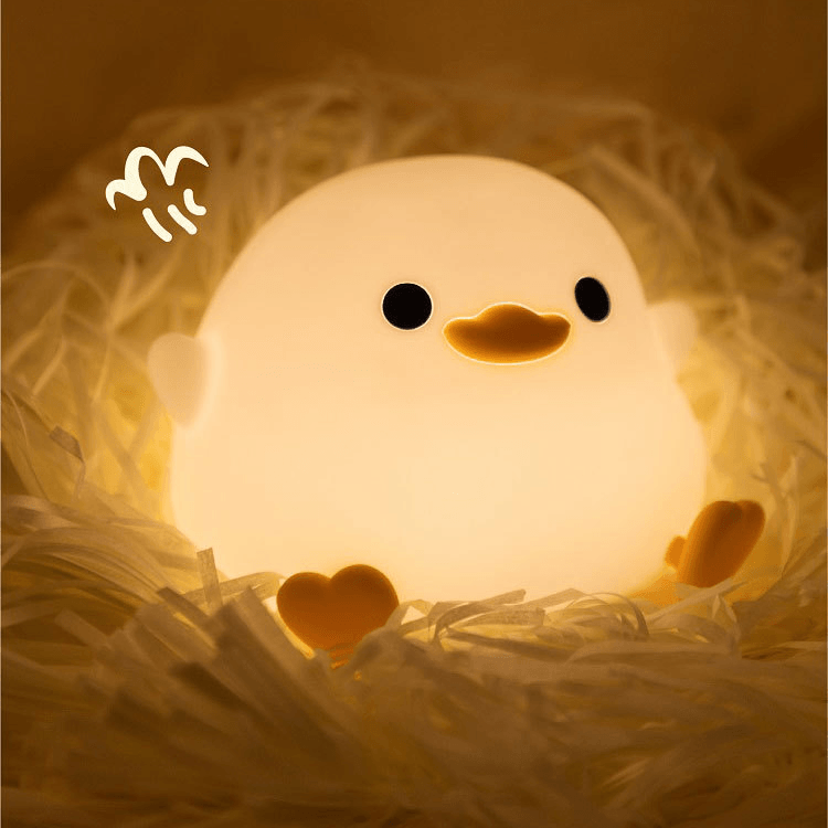 UNEEDE LED Cute Bean Duck Night Light,Mini Benson Duck Night Light,dodo duck night lamp