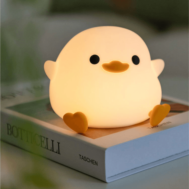 UNEEDE LED Cute Bean Duck Night Light,Mini Benson Duck Night Light,dodo duck night lamp