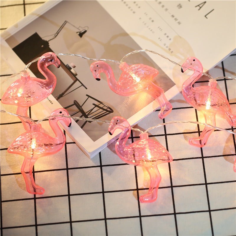 Flamingo String Lights Cute Room Decoration Lights, AA battery