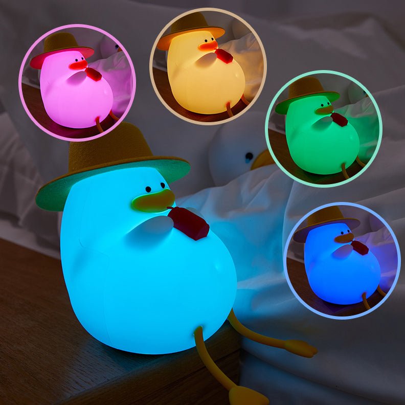 Cute benson Holiday Vacation lying Duck night light