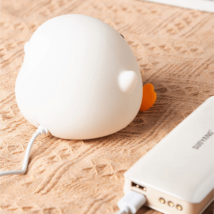 UNEEDE LED Cute Bean Duck Night Light,Mini Benson Duck Night Light,dodo duck night lamp