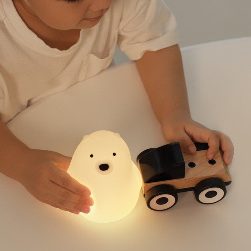 Cute Standing Polar Bear LED Night Light