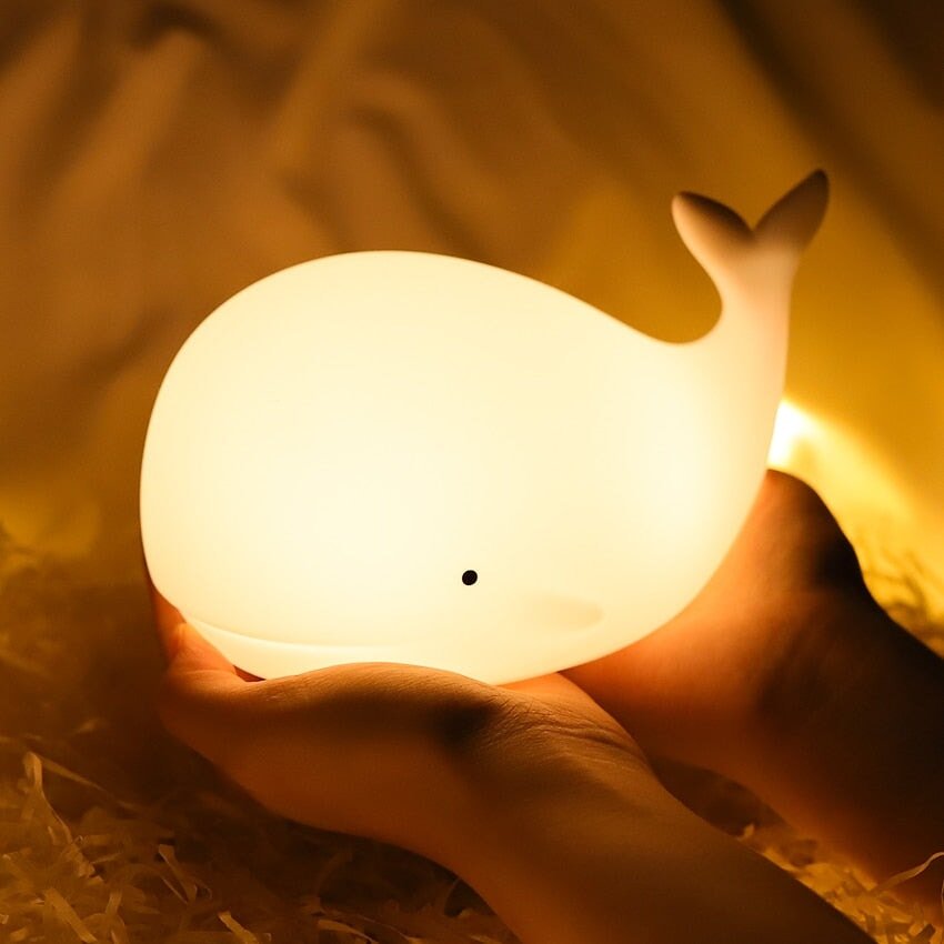 Kawaii Whale LED Night Light