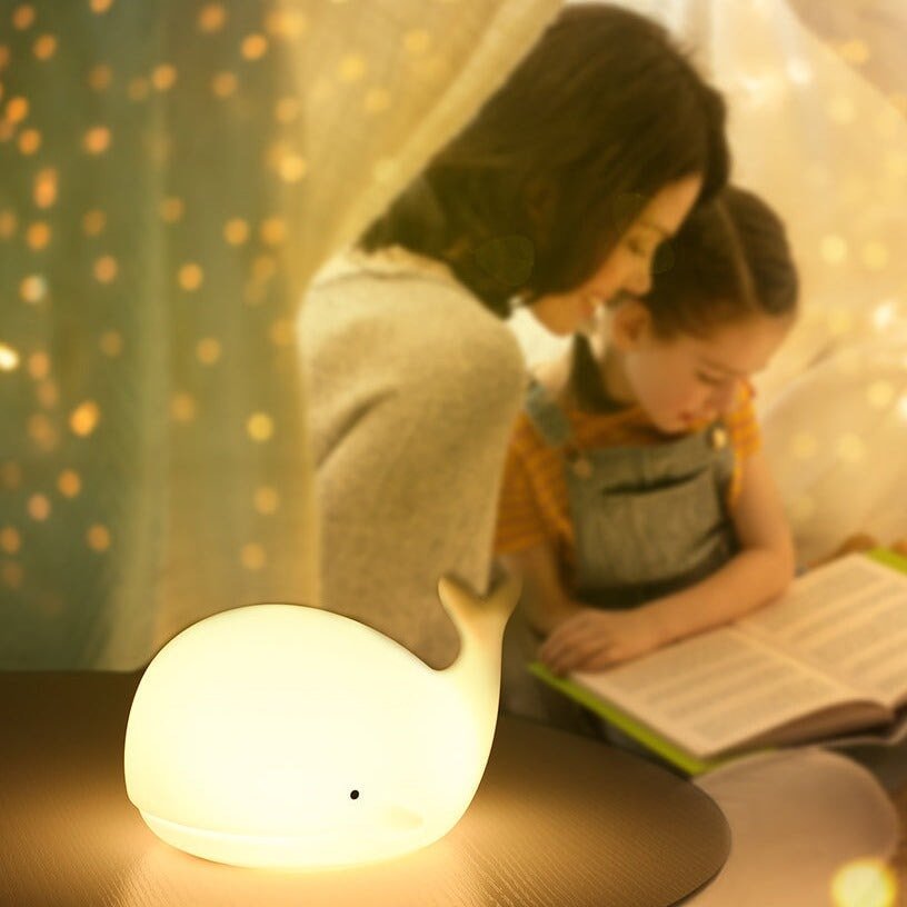 Kawaii Whale LED Night Light