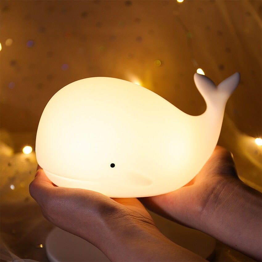 Kawaii Whale LED Night Light