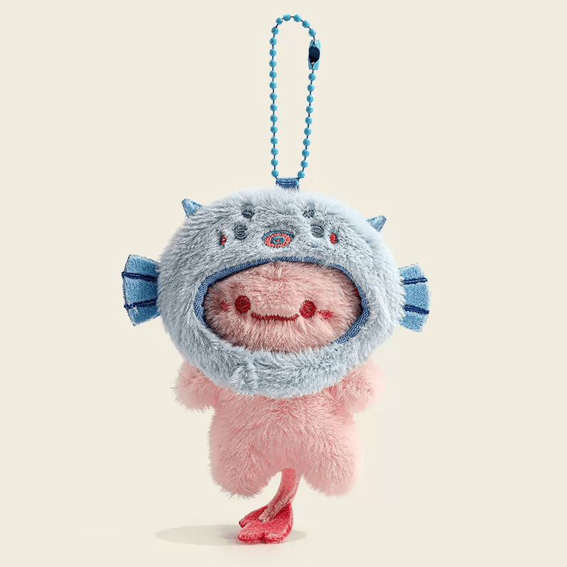 Uneede Axolotl Mini Backpack Keychain