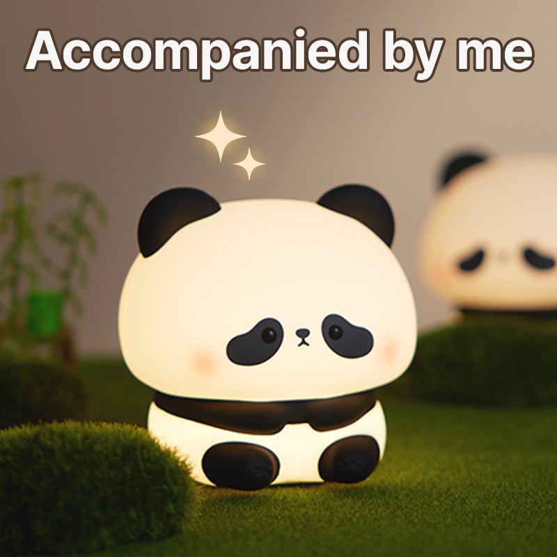 Panda Night Light, LED Squishy Panda Novelty Lamp, 3 Level Dimmable Nursery Nightlight, Rechargeable Touch Lamp for Breastfeeding Toddler Baby Kids Decor,Cool Gifts