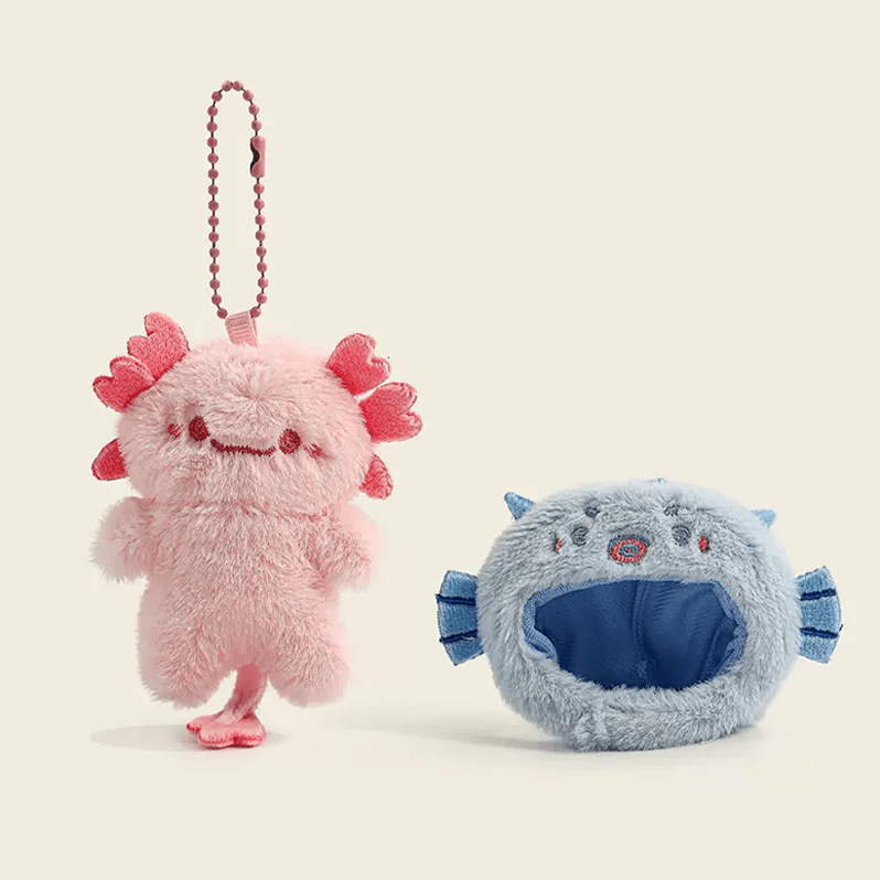 Uneede Axolotl Mini Backpack Keychain