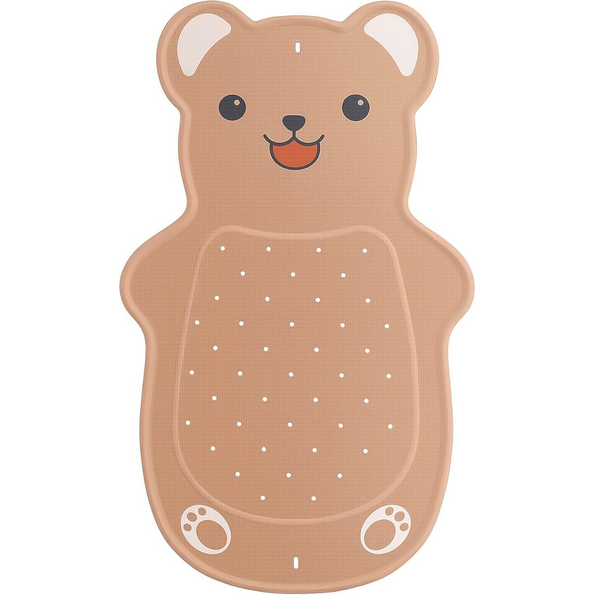 Non Slip Bathtub Mat for Kids Natural Rubber Toddler Bath Mat with 126 Suction Cups and 43 Drainage Holes, Soft Machine Washable Bathroom Essentials