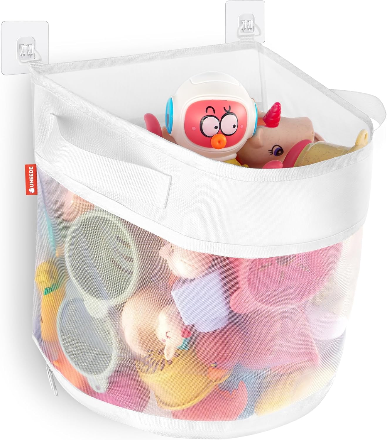 UNEEDE Bath Toy Organizer,4 Gallons Bathtub Toy Storage Organizer