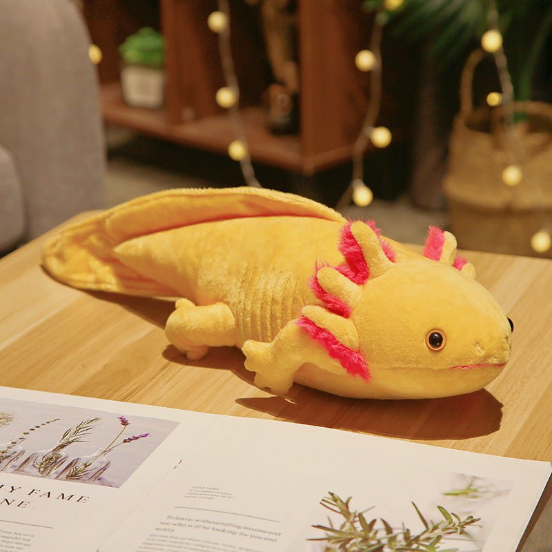 Uneede Large Axolotl Plush,  Large Weighted Green Axolotl Stuffed Animal, Realistic Cute Axolotl  Plush Toys, Unique Plush Gift