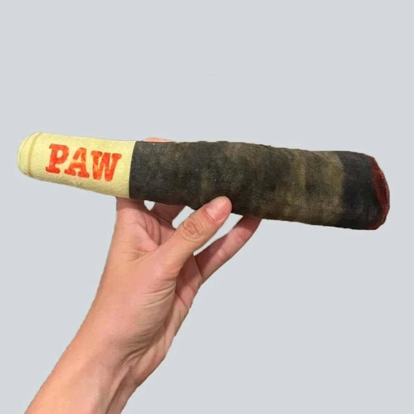 UNEEDE Interactive Green Cigar Plush Dog Toy Dog Cigar