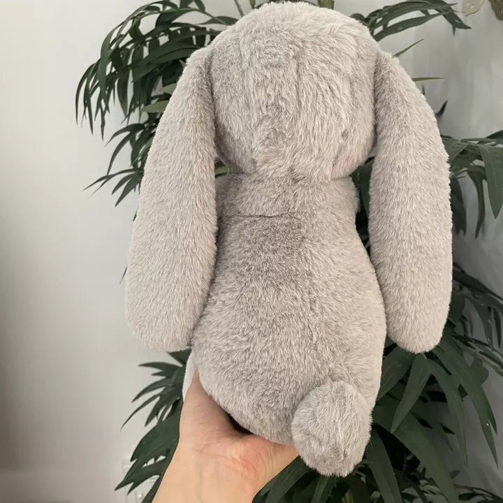 UNEEDE 11-inch Soft And Cuddly Rabbit Plush Toy Huggable Bunny Stuffed Toy Easter Gifts Grey