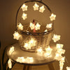 LED Smiley Stars Cute Light String, Decorative Lights for Girls' Room, AA battery
