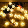LED Smiley Stars Cute Light String, Decorative Lights for Girls' Room, AA battery