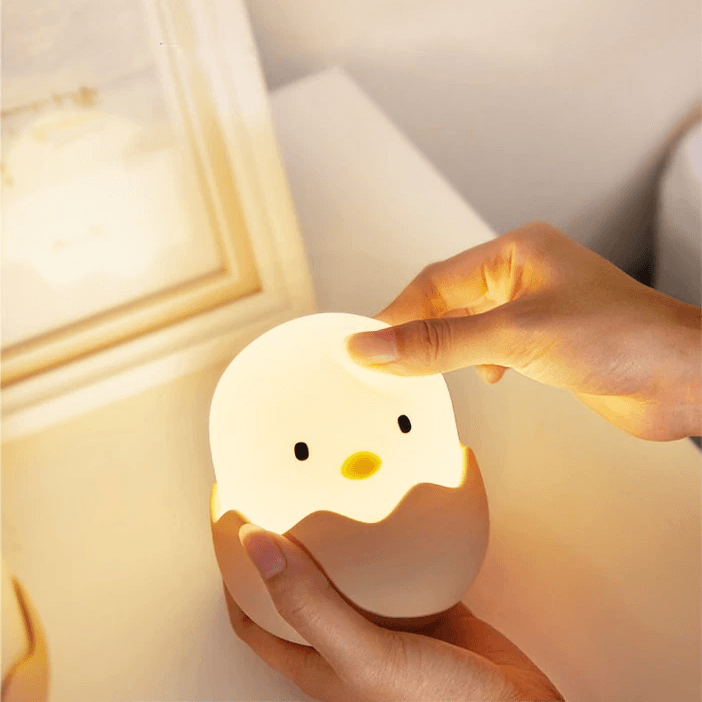 Silicone Chicken Egg Chaco Chick Night Light For Kids Baby Room-Uneede Night Light