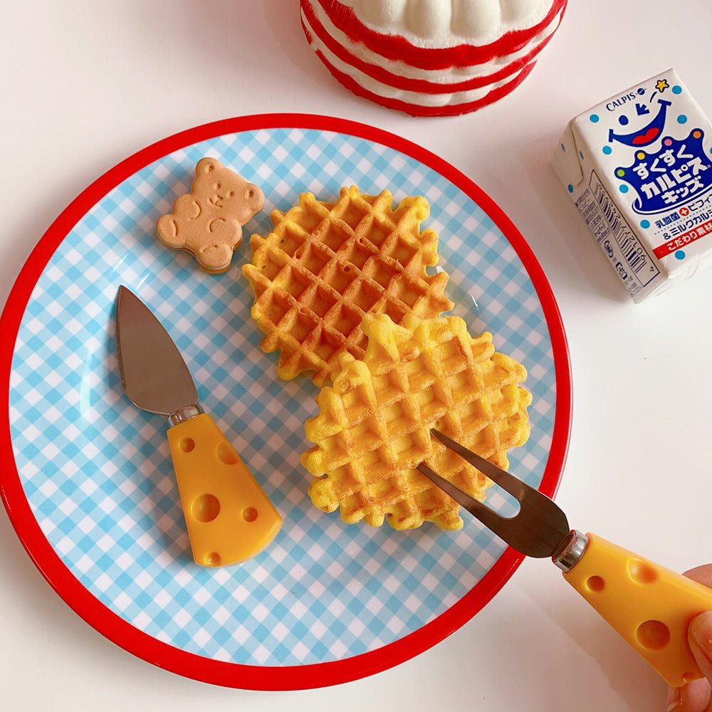 Cheese-shaped Cute Knife and Fork, Cute Tableware UNEEDE