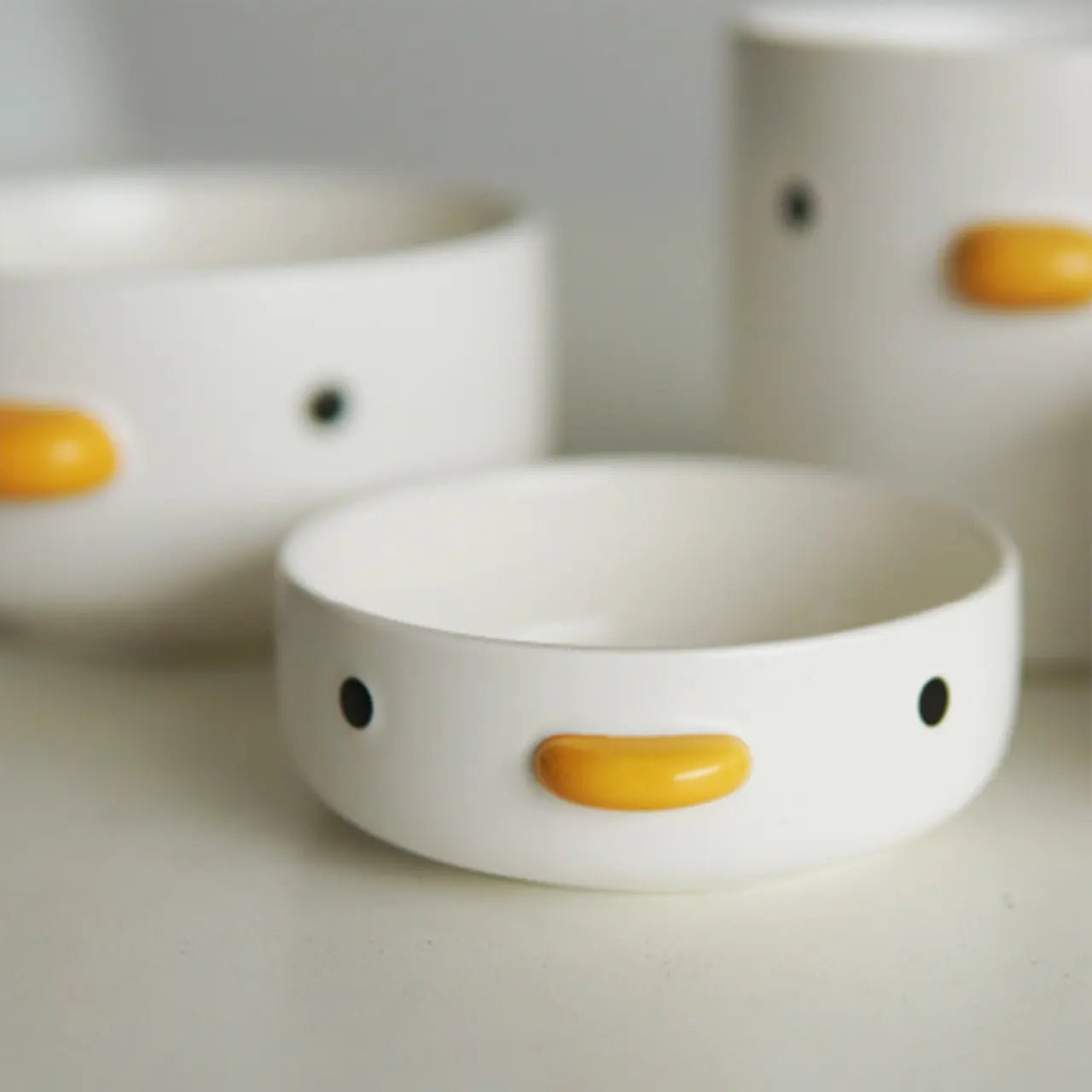 Ceramic Cute Duckling Bowl Small Sauce Bowl Seasoning Plate Snack