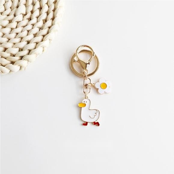 Cute Duck Keychain and Pin, Couple Accessories UNEEDE