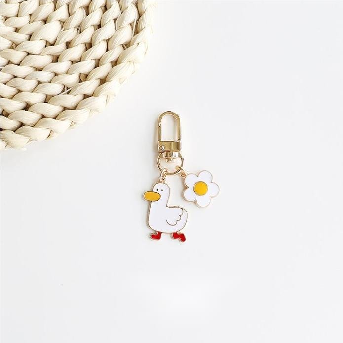 Cute Duck Keychain and Pin, Couple Accessories UNEEDE