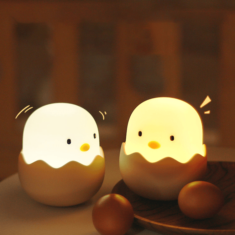 Silicone Chicken Egg Chaco Chick Night Light For Kids Baby Room-Uneede Night Light