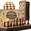 Load image into Gallery viewer, Wooden Chess Game, Foldable Wooden Chess Board, 2 in 1 Chess and Lady Game, Wooden Chess Game for Adults, Children, Family, 30 x 30 cm
