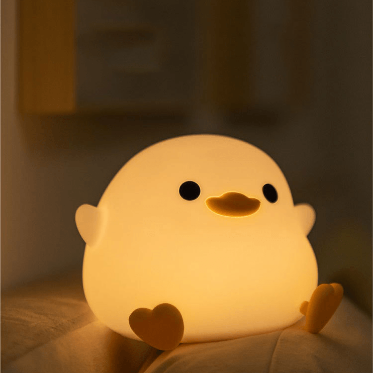 UNEEDE LED Cute Bean Duck Night Light,Mini Benson Duck Night Light,dodo duck night lamp