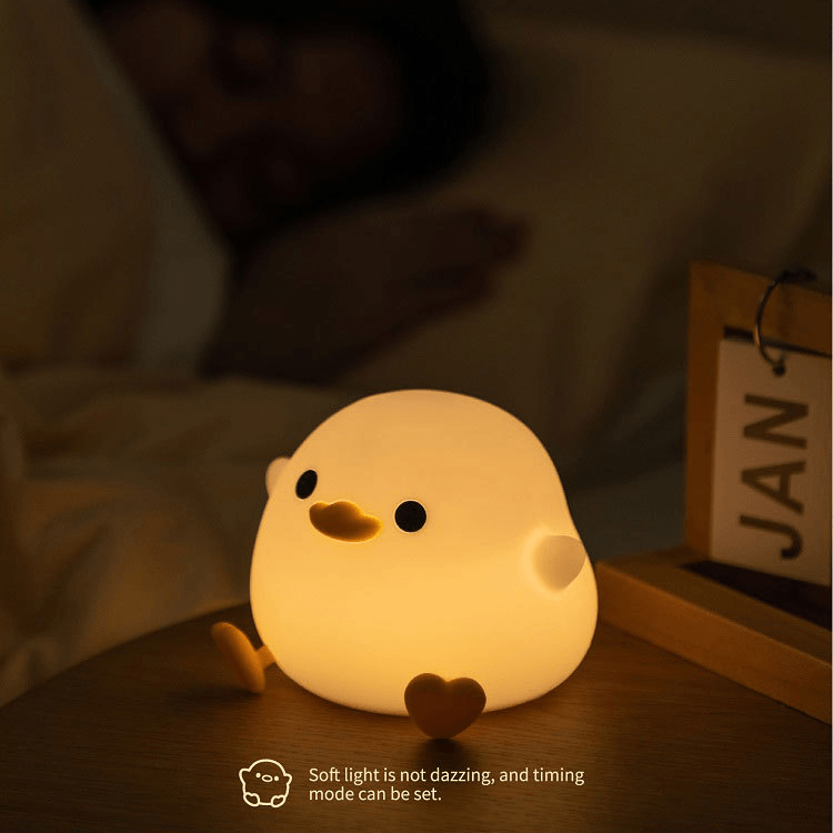 UNEEDE LED Cute Bean Duck Night Light,Mini Benson Duck Night Light,dodo duck night lamp